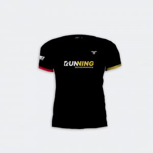 Camiseta negra terret running bucaramanga personalizada