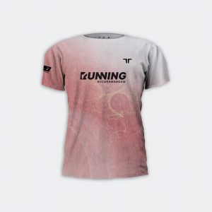 Camiseta rosa terret running bucaramanga personalizada