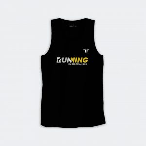 Camisilla negra terret running bucaramanga personalizada