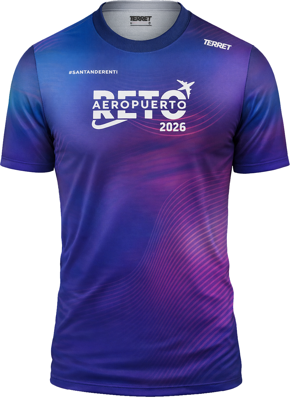 Camiseta Frontal Reto Aeropuerto 2026